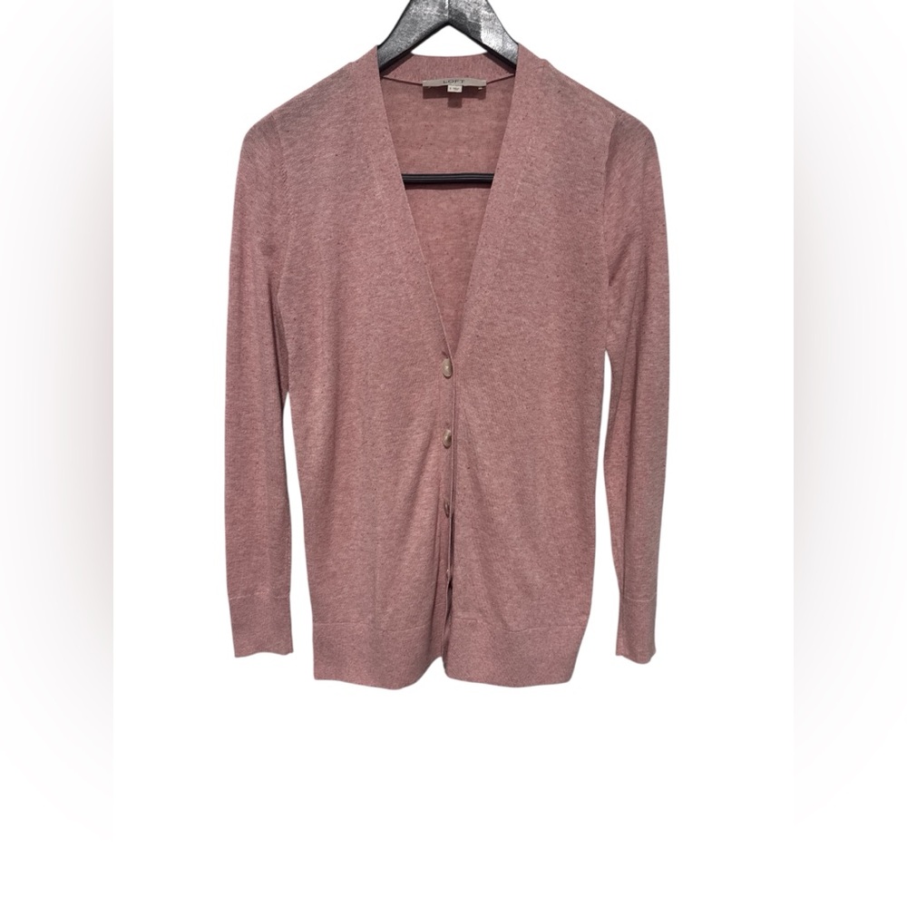 LOFT Dusty Rose Button Up Cardigan Sweater In Women's Size S